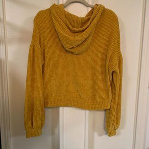 Gypsies & Moondust Cropped Hooded Chenille Sweatshirt